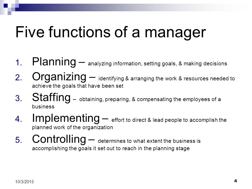 Functions of Management 101 – The Importance Of The Top 5 Functions